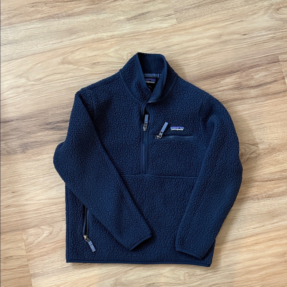 Patagonia Navy Blue Retro Fleece Pullover Jacket